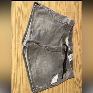 Signature by Levi Strauss & Co. Gold Gray Lounge Shorts Cotton Drawstring